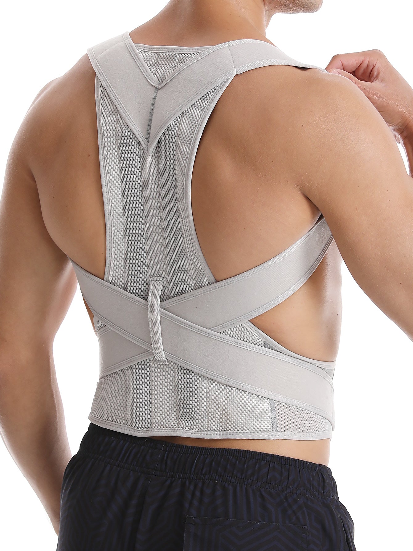 AXEN PostureAlign™ back posture corrector for improved spinal alignment, featuring adjustable straps and supportive design.