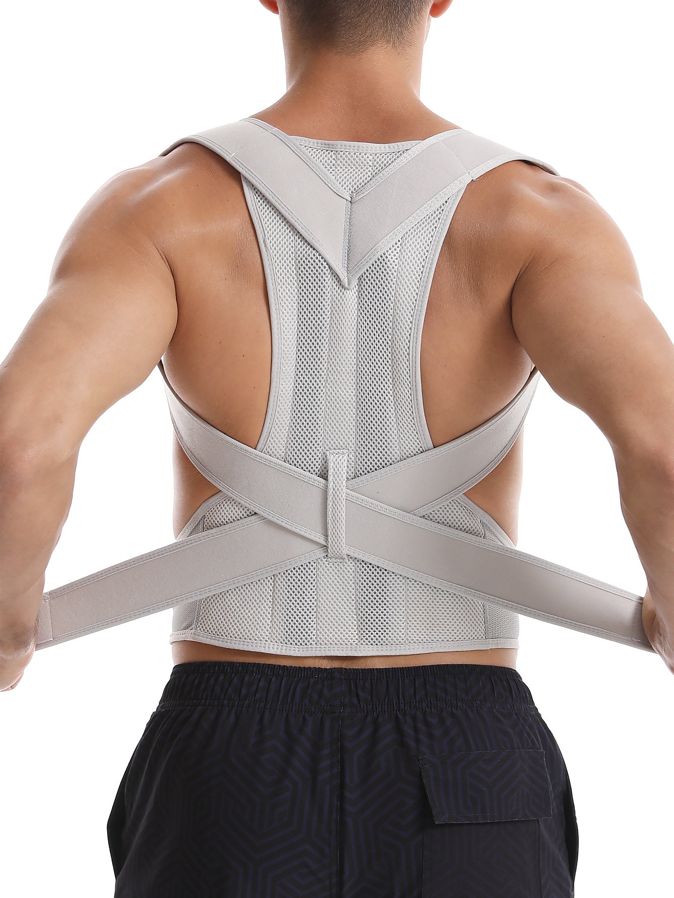 AXEN PostureAlign™ back posture corrector for improved spinal alignment and posture support in a fitness setting.